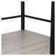 Стол на металлокаркасе BRABIX LOFT CD-005, 1200х520х1200 мм, 3 полки, цвет дуб антик, 641222. Фото товара с разных ракурсов.