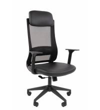 Кресло руководителя Chairman 500LT Россия экокожа черный/TW-01 черный