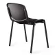Стул STAFF "Iso Plast CF-009", черный каркас, пластик черный. Фото товара с разных ракурсов.